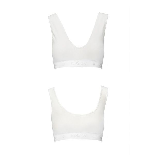 Спортивний топ з еластичної бавовни Passion PS005 TOP XL, white SO4230 фото