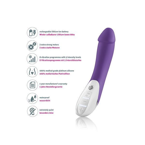 Потужний вібратор Mystim Terrific Truman Purple з двома моторами і вираженою головкою SO3470 фото