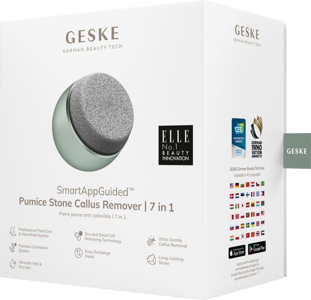 Набор для ухода за стопами GESKE Pumice Stone Callus Remover 7в1 green HB0601 фото