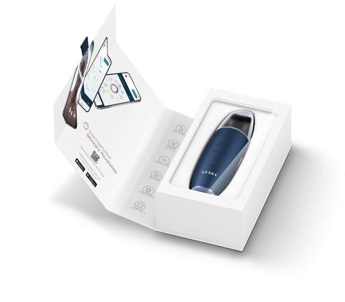 Мікрострумовий скрабер для шкіри та усунення чорних точок GESKE MicroCurrent Skin Scrubber&Blackhead Remover 9в1 midnight HB0144 фото