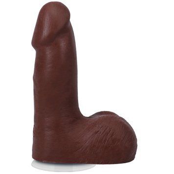 Фалоімітатор Doc Johnson The Realistic Cock ULTRASKYN - 5 Inch with Balls Chocolate SX4483 фото