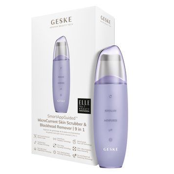 Мікрострумовий скрабер для шкіри та усунення чорних точок GESKE MicroCurrent Skin Scrubber&Blackhead Remover 9в1 purple HB0145 фото