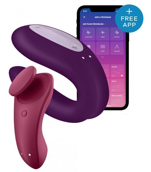 Набір Satisfyer Partner Box 1 (вібратор для пар Double Joy + вібратор у трусики Sexy Secret) (м'ята упаковка!!!) SO7143-R фото