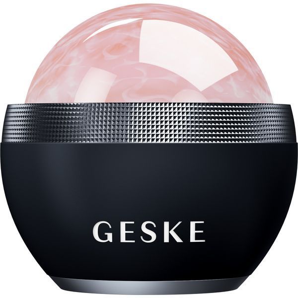 Кульковий масажер з рожевим кварцом GESKE SmartAppGuided Rose Quartz Depuffing Sphere 7in1 black HB0653 фото