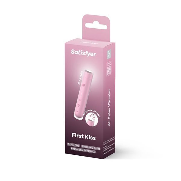 Вакуумний стимулятор Satisfyer First Kiss, технологія 3D Air Pulse (пошкоджене паковання!!!) SX2164-R фото