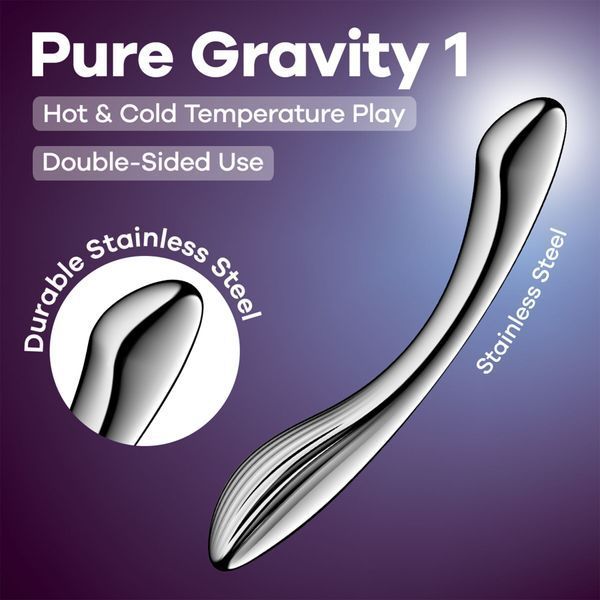 Металевий дилдо Satisfyer Pure Gravity 1 SX3253 фото