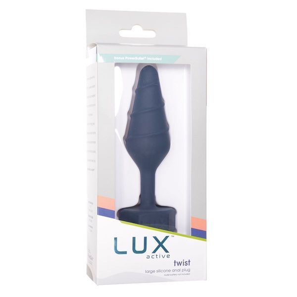 Анальна пробка Lux Active Twist Plug Large Blue SX3927 фото
