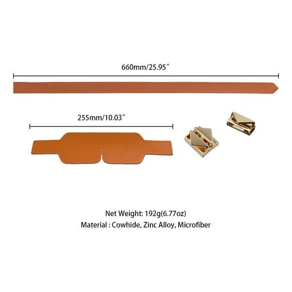 Маска на очі LOCKINK Blindfold Kit, коричнева, натуральна шкіра, регульований обсяг SX0832 фото