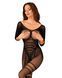 Сітчастий бодістокінг з імітацією підв&rsquo;язок Obsessive Bodystocking G329 S/M/L, black, з доступом SO7693 фото 1
