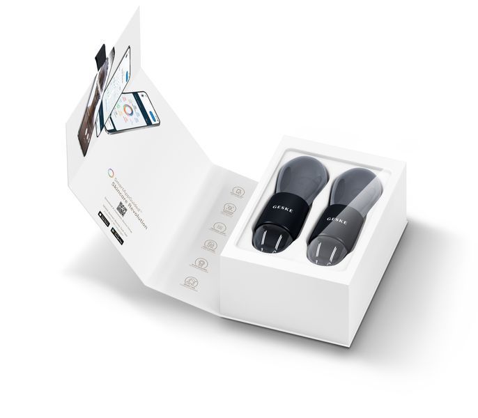 Подвійний масажер для очей GESKE Cool&Warm Duo Eye Massager 7в1 black HB0319 фото