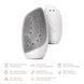Очищувальна щітка для обличчя GESKE Sonic Thermo Facial Brush&Face-Lifter 8в1 white HB0095 фото 2