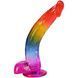 Фалоімітатор Doc Johnson Crystal Jellies - 9.5 Inch Dildo - Rainbow SX4433 фото 1