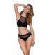 Трусики з прозорою вставкою Passion PS006 PANTIES L, black SO4231 фото 3