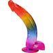 Фалоімітатор Doc Johnson Crystal Jellies - 9.5 Inch Dildo - Rainbow SX4433 фото 2