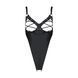 Боді з екошкіри Passion CELINE BODY 4XL/5XL black, з доступом, відкритий SO7059 фото 3