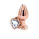 Анальна пробка NS Novelties Rear Assets - Rose Gold Heart - Medium - Clear SX4369 фото 1