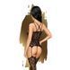 Бодістокінг Penthouse Magical Mistress XL Black, відкритий доступ, квітковий декор, імітація панчіх SO6464 фото 2