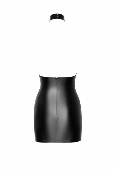 Сукня Noir Handmade F311 Eros, S, black, міні, спідниця під латекс, верх &mdash; сітка, відкрита спина SX0303 фото