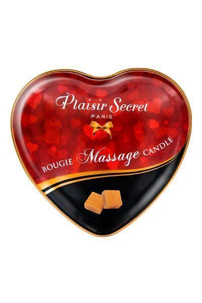 Розпродаж!!! Масажна свічка-серце Plaisirs Secrets Caramel (35 мл) (термін 04.2026) SO1871-R фото