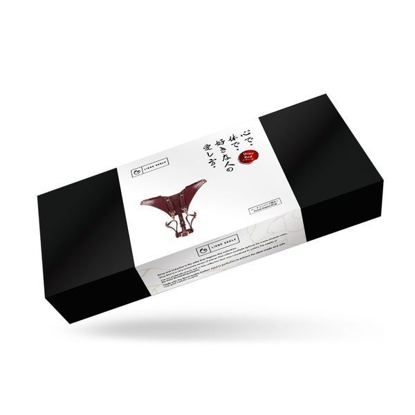 Шкіряні трусики для вібратора Liebe Seele Wine Red Forced Orgasm Strop, повністю регульовані SO9465 фото