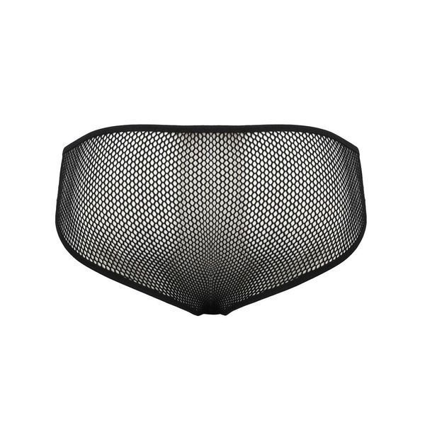 Чоловічі труси зі шнурівкою Passion 035 SLIP RICHARD XXL/XXXL Black, екошкіра, сітка SO7578 фото
