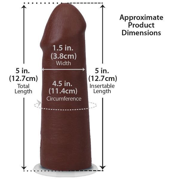 Фалоімітатор Doc Johnson The Realistic Cock ULTRASKYN - 5 Inch Chocolate SX4484 фото