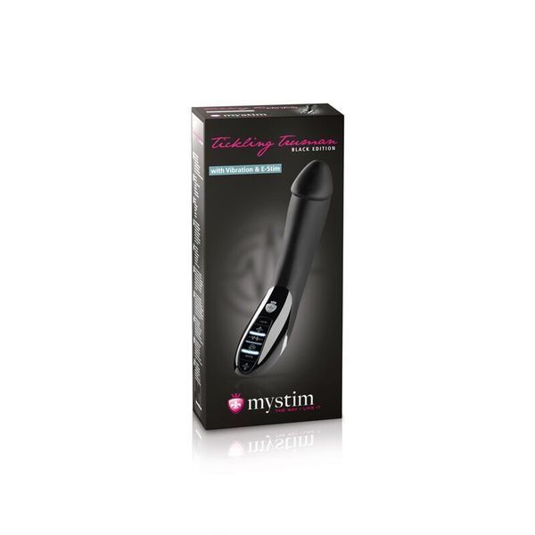Вібратор з електростимуляцією Mystim Tickling Truman eStim Black, міостимулятор SO3472 фото
