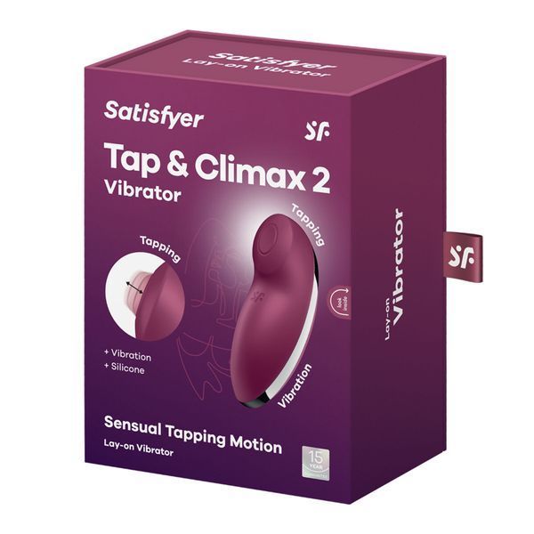 Вібростимулятор-пульсатор Satisfyer Tap & Climax 2 Red, ефект постукування пальцем SX2185 фото