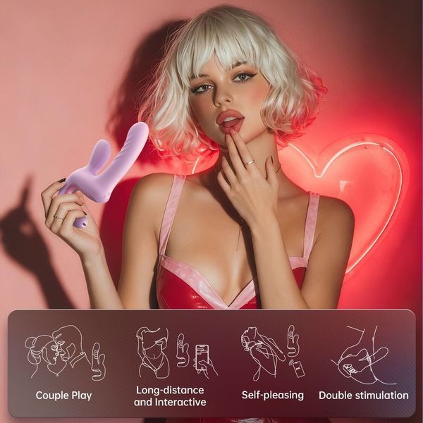 Смарт-пульсатор Magic Motion Magic Duet Purple, 10 режимів пульсацій, 10 режимів вибрації SX4293 фото