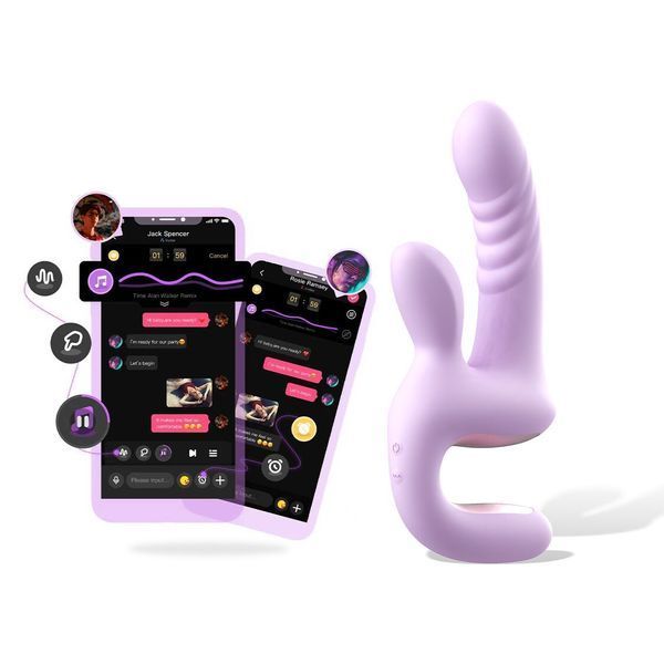 Смарт-пульсатор Magic Motion Magic Duet Purple, 10 режимів пульсацій, 10 режимів вибрації SX4293 фото