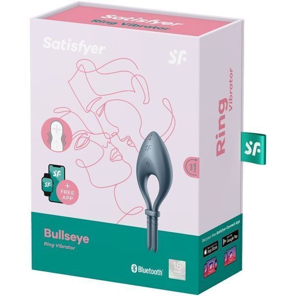 Ерекційне смарт-віброкільце ласо Satisfyer Bullseye Dark Blue (пошкоджене паковання!!!) SO6121-R фото