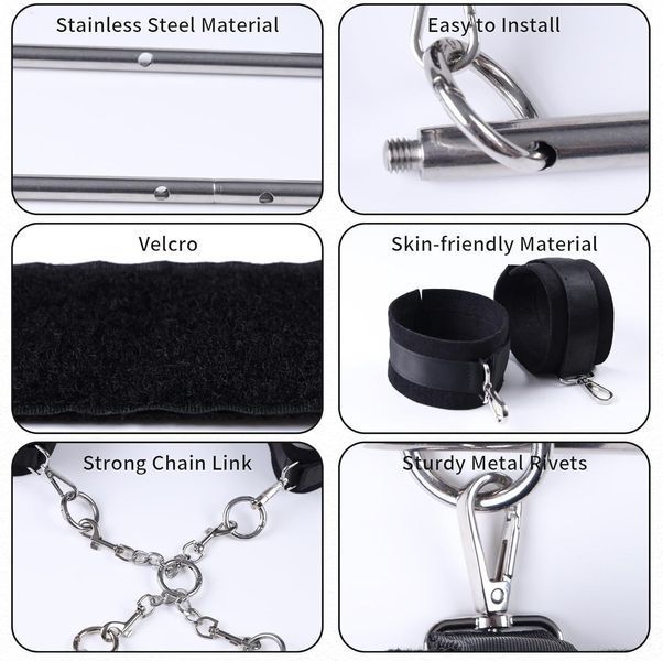 БДСМ-набір LOCKINK YEAHWOW Door Swing & Leg Spreader Bondage set SX2847 фото