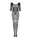Сітчастий бодістокінг з імітацією підв&rsquo;язок Obsessive Bodystocking G329 XL/XXL, black, з доступом SO7694 фото 5
