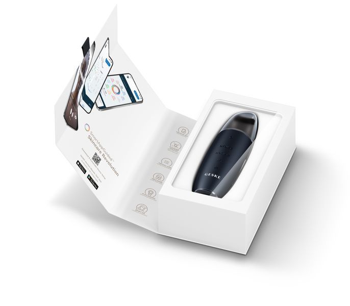 Мікрострумовий скрабер для шкіри та усунення чорних точок GESKE MicroCurrent Skin Scrubber&Blackhead Remover 9в1 black HB0146 фото