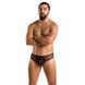 Чоловічі труси зі шнурівкою Passion 035 SLIP RICHARD XXL/XXXL Black, екошкіра, сітка SO7578 фото 3