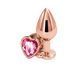 Анальна пробка NS Novelties Rear Assets - Rose Gold Heart - Medium - Pink SX4370 фото 1