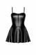 Сукня Noir Handmade F308 Dreamer, M, міні, під латекс, відкриті плечі, спідниця кльош, блискавка спереду SX0286 фото 5