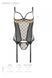 Корсет Passion MARINA CORSET, S/M, beige, з відкритими чашками SO9727 фото 5
