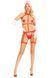 Портупея з чокером і гартери Leg Avenue 2PC Vegan Leather Nurse Harness Teddy and Headband Red M SX1717 фото 6