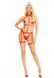Портупея з чокером і гартери Leg Avenue 2PC Vegan Leather Nurse Harness Teddy and Headband Red M SX1717 фото 8