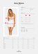 Сорочка Obsessive Amor Blanco underwire chemise & thong white L/XL SX1127 фото 5