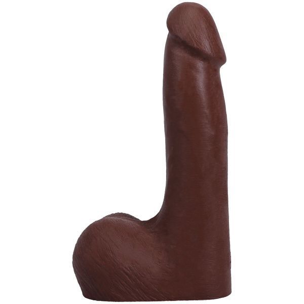 Фалоімітатор Doc Johnson The Realistic Cock ULTRASKYN - 7 Inch with Balls Chocolate SX4467 фото