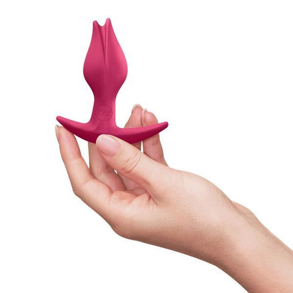 Анальна пробка Fun Factory BOOTIE FEM Raspberry, у вигляді бутона, діаметр 2,9 см, тонкий обмежувач SX3694 фото