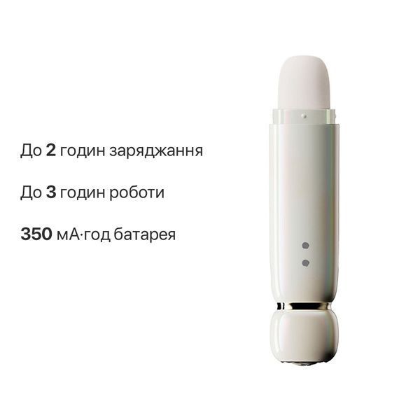 Вакуумний кліторальний стимулятор Zalo Lia Floral White, 3 насадки, 3 режими, різна інтенсивність SX2685 фото