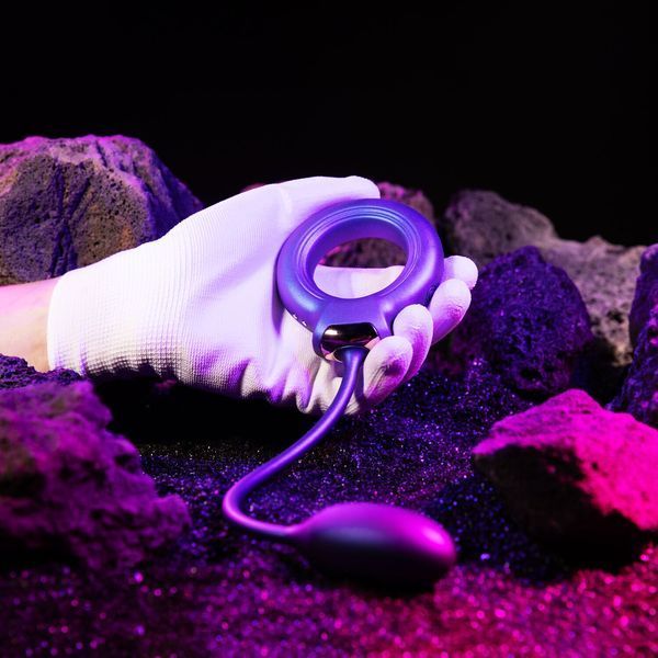 Ерекційне віброкільце з віброяйцем Hueman - Eclipse Anal Vibrator SX3893 фото