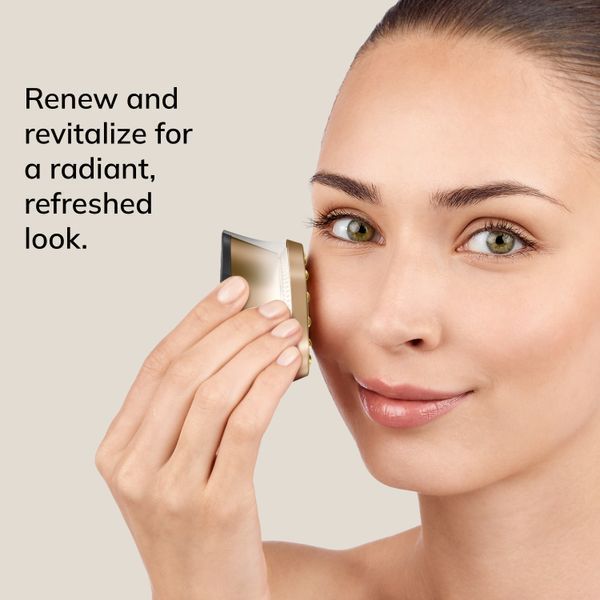Антивіковий LED-випромінювач для відновлення шкіри обличчя GESKE Anti-Aging Skin Renewer 9в1, gray HB0637 фото