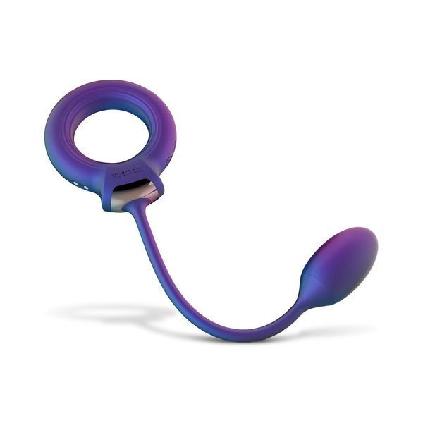 Ерекційне віброкільце з віброяйцем Hueman - Eclipse Anal Vibrator SX3893 фото