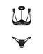 Комплект Obsessive Roccele 2-pcs crotchless set 2XL/3XL SX3619 фото 3