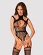 Ажурний бодістокінг з отворами Obsessive Bodystocking G327 black S/M/L, комбінезон, з доступом SO7248 фото 1