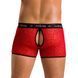 Чоловічі прозорі боксери Passion 046 SHORT PARKER XXL/XXXL Red, сітка, під леопард SO7611 фото 2